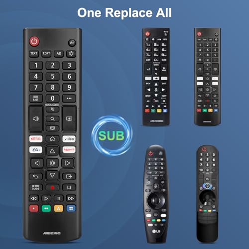 Universal Remote Control for LG Original Television, with Batteries