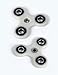 Spintoy Hand Spinner Fidget Toy,Pack of 2 (Black,Grey:Glow in the Dark it's Green)