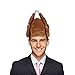 KINREX Thanksgiving Turkey Soft Plush Costume Hat for Kids and Adults - Funny Friendsgiving Headwear Decoration - Measures 11.81