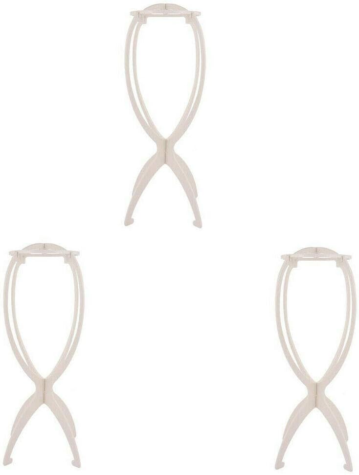 3 White Wig Display Stand Mannequin Dummy Head Cap Hair Holder Foldable Stable Male Female Tall Dryer Collapsible Black Dummy Head Hat Cap Hair Holder