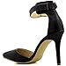 DailyShoes Vacation 99 Ankle Strap Pump High Heels Buckle Pointy Toe D'Orsay Pumps with 4