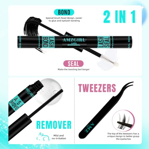 Manga Lash Clusters Kit 144PCS Fairy Eyelash Extension Kits with Lash Bond and Seal, Fake Eyelashes Clusters with Invisible Eyelash Band, Lash Glue Remover and Eyelash Applicator (8-18mm set)