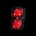SPPC Dark Smoke Euro Tail Lights Assembly Set for Chevrolet Blazer - (Pair) Driver Left and Passenger Right Side Replacement