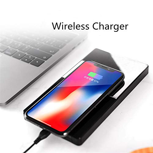 BAUBEY Coffee Mug Warmer,Smart Heating Coaster,2 in 1 Coffee Warmer With Wireless Charger, Mirror Design,Warmer for Home Office Use,Constant Temperature 131Â°F/55Â°C (Without Mug)