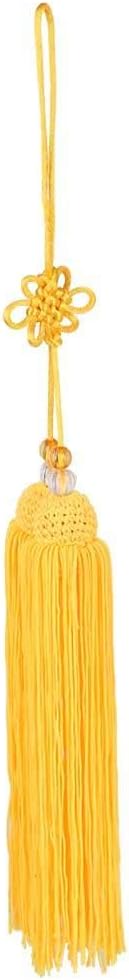 Alomejor Chinese Tassel Tai Chi Sword Tassel Chinese Kungfu Sword Tassel for Taiji Sword Home Handing Decoration(Yellow) - Image 3