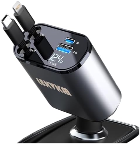 LEKVKM Fast Car Charger Ports Car Charger Adapter Fast Charging