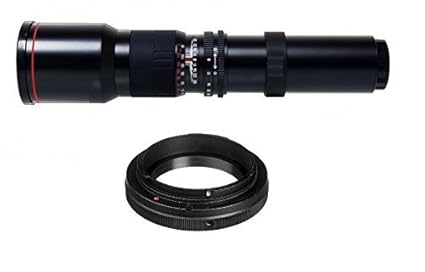 Teleobjetivo para Cámara réflex digital, enfoque manual, objetivo ...