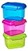 Sistema Lunch Collection Food Storage Containers, Assorted Colors, 13.5 Ounce/1.6 cup each, Set of 3