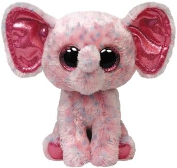 Ty Beanies Ellie the Pink Elephant Beanie Boo (Medium)