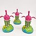Flameer Solar Powered Bobbing Frog Flamingo Animal Figure Model - Fun Solar Science Toy Bobbleheads Home Desktop Car Halloween Decor