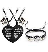 MJartoria BFF Necklace and Bracelets for 2-Matching Set Best Friends Bracelets and Necklace for 2...