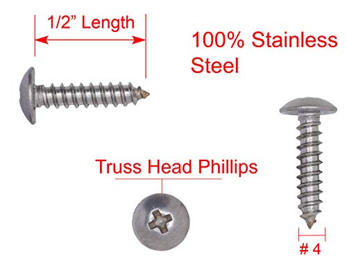 1 Stainless+Phillips+Screws+Bolt+Dropper