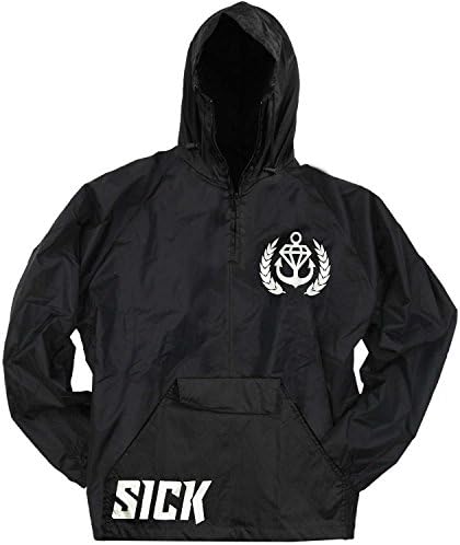 Stay Sick Clothing Men's Sick Windbreaker Small Black