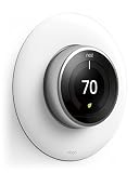 elago Wall Plate Cover Compatible with Google Nest Learning Thermostat 3rd, 2nd, 1st generation (Matte White) - Luxurious Design, Easy Installation, Anti-Discoloration Coated, Durable Material