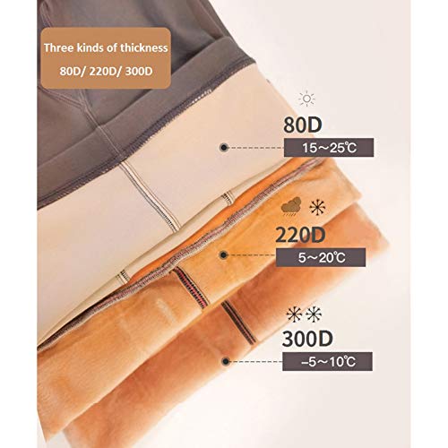 Xingsiyue Dames 2 pakjes Panty Volledige Lengte Ondoorzichtig Panty's Naadloos Warme Fleece Footed Kousen Winter… - Image 7