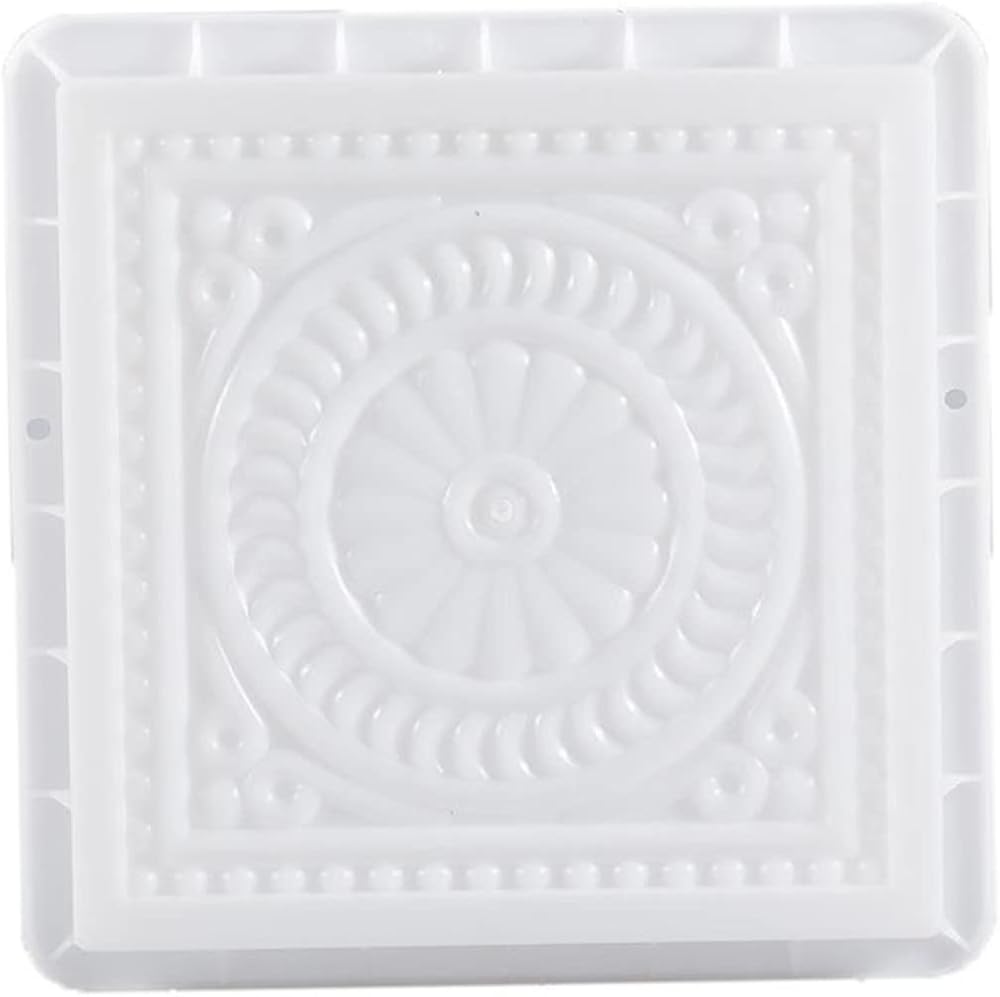 XJKLBYQ Path Mold Maple Leaf Concrete Stepping Stone Square Paving Walkway Brick
