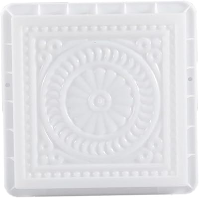 XJKLBYQ Path Mold Maple Leaf Concrete Stepping Stone Square Paving Walkway Brick
