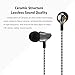 ZINSOKO Type-C Ceramic Corded Earphones with CLDA Hi-Fi Stereo Sound, Noise-Isolation, Ergonomic In-Ear Design for Smartphones, Tablets, Notebooks (Black)