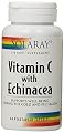 Solaray C with Echinacea Supplement, 1000 mg, 60 Count