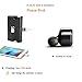 AS X2T+ Wireless Bluetooth Earbuds Dual Stereo Earphones, in-Ear Headset with Mic, Bluetooth Headphones One Cent Sized, Magnetic Charging Case and Small Bag Included (Black)
