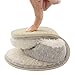 UltraIdeas Women's Comfort French Terry Plush Lining Memory Foam Spa Thong Flip Flops Indoor Slippers House (L /9-10 B(M) US, Gray)