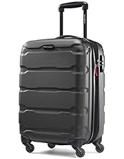 Samsonite Omni PC Hardside Expandable Luggage with Spinner Wheels, Black, Carry-On 20-Inch