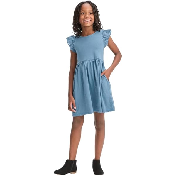 Amazon.com: Cat & Jack Girls' Short Woven Dress - (Turquoise Blue Tie-Dye,  X-Small): Clothing, Shoes & Jewelry