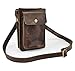 Le'aokuu Mens Leather Fashion Designer Casual Messenger Shoulder Bag Organizer Hunting Fanny Waist Belt Bag Pack