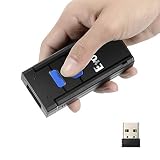 Eyoyo Barcode Scanner Portable 1D Wireless Bluetooth Barcode Reader Compatible with Windows Android iOS Systems for Store Supermarket Warehouse Library