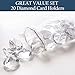 Diamond Table Number & Place Card Holders [20 Pack] Sturdy, Crystal-Clear Acrylic Table Card Stands for Party & Wedding Decorations