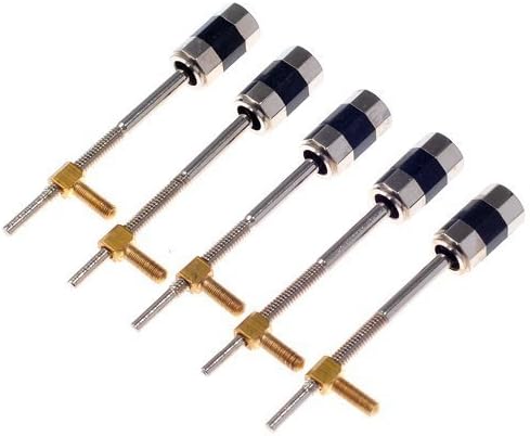 5pcs Violin Bow Screw and Eye Nickel/silver Mount Violin Parts