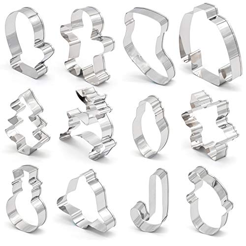 Christmas Cookie Cutters - Xmas/Holiday/Wonderland Party Supplies/Favors - Snowflakes/Gingerbread Man