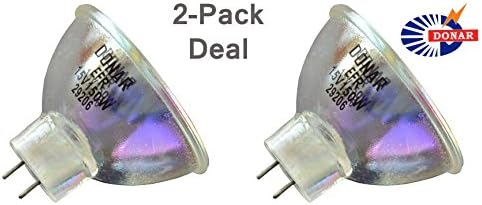 2pcs EFR 15V 150W RM-107 Donar Bulb for 3M PLURAFLEX Superlite – Agfa Movector 4000 - AIR Techniques Vista CAM – Kodak SUPERMATIC AV150 – Chinon SS-1200 Dolan Jenner Vision Lighting Systems Lamp