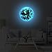 WANGZHIMING Removable 3D Luminous Blue Light Earth American Plate Pattern Self-Adhesive DIY Glowing Planets Wall Sticker for Kids' Room Nursery Living Room Home Decoraions