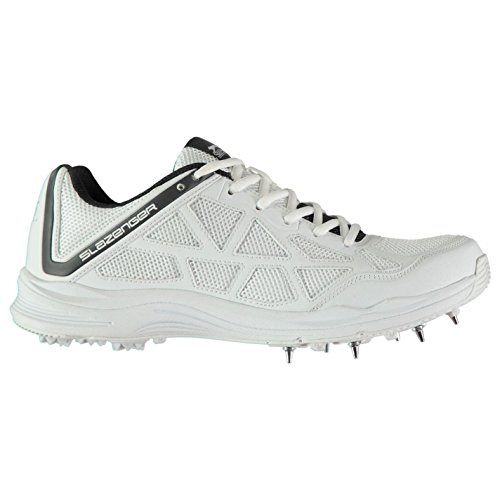 Slazenger Kids V Series Junior Cricket Shoes Spikes White/Navy US