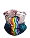 iHeartRaves Rainbow Kitty Neck Gaiter Mask Full Face Covering - Cool Breathable Lightweight Fabric Mouth Gator for Men & Women
