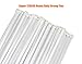 HAODE FASHION Heavy Duty 12 Inch Cable Ties White Clear Color, Industrial Zip Ties Strong 120 lbs Strength, Wire Ties Wraps Durable Plastic Ties Straps, Indoor Decoration Outdoor Home (50 pcs, white)