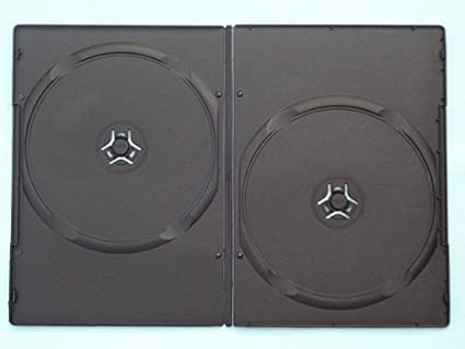 Caja de DVD 7 mm Doble, 100 unidades), color negro: Amazon.es: Oficina y papelería