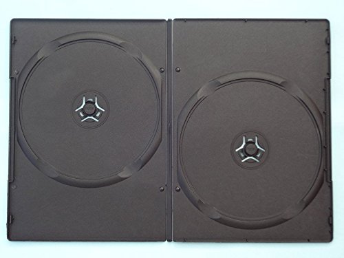 DVD Case 7mm Double Black Pack of 100