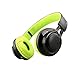 Alltrum Wireless On-Ear Headphone Wireless Headsets for Sports, LED Light, Lightweight Style,Built-in Microphone, SD Slot, FM, Wired Modes for Smartphones / PC / Tablets, Black and Greenthumb 1