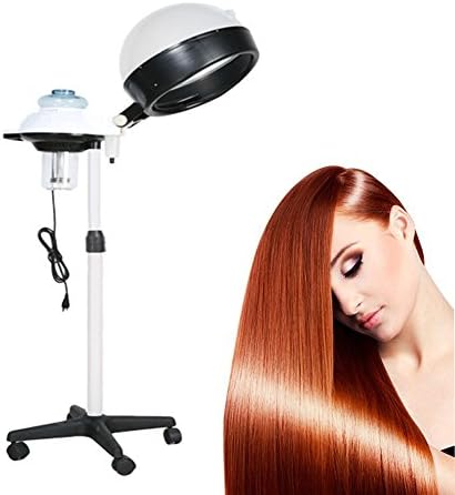 afferty Professional Salon Hair Steamer Rolling Stand Base Adjustable Hair Dryer Beauty Hood Color Processor 110V