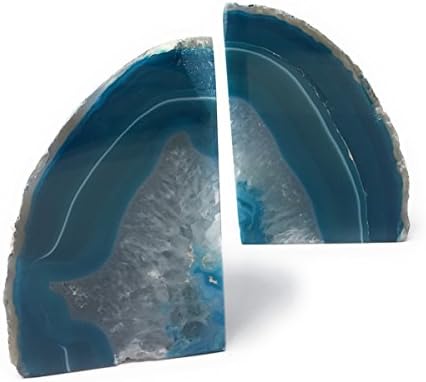 Melan Threads Agate Book End - Blue