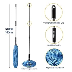 Eyliden Mop with 2 Reusable Heads, Easy Wringing