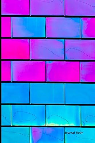 Journal Daily: Purple graffiti art brickwall wallpaper , Lined Blank Journal Book, 6 x 9, 200 Pages, DailyJournal Notebook