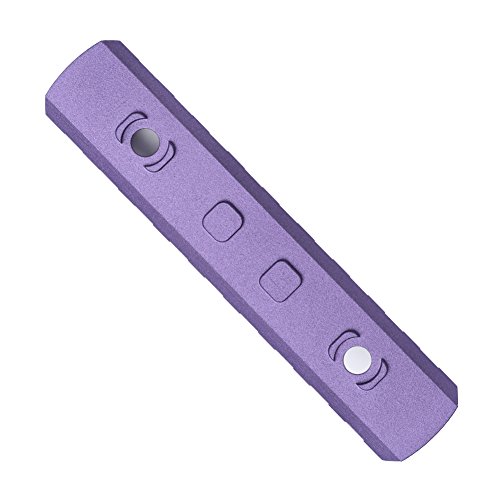 TuFok M-lok Picatinny Rail Section - Low Profile Rifle Rail Attachment, Mlok Rail Aluminum(9-Slot,Purple) - Thumbnail 2