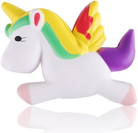 Cute Squishy Toys, Cute Squishies Slow Rising Soft Squishies Scented Charms Toy for Stress Relief and Time Killing (Fly Horse)