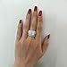 Wuziwen 4Ct Halo Engagement Rings Wedding Set for Women Sterling Silver Cross Cut AAA Cz Size 5-12