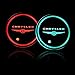 Auto Sport 2PCS LED Cup Holder Mat Pad Coaster with USB Rechargeable Interior Decoration Light fit Chrysler Accessory
