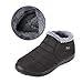 gracosy Warm Snow Boots, Winter Warm Ankle Boots,Fur Lining Boots,Waterproof Thickening Winter Shoes for Women Black 8 US