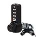 Combi-Cam Ultra, 7432S-Black & Keys, Combination Cam Lock with Master Key Override, 5/8
